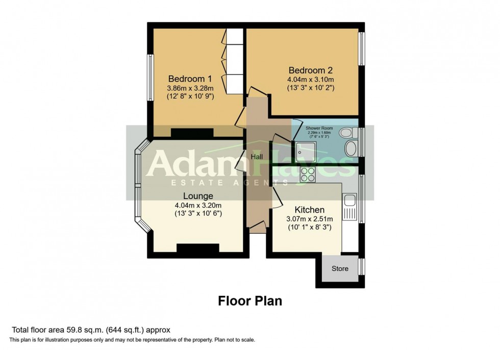 Floorplan for Etchingham Court, Finchley Central, N3