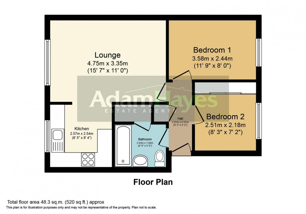 Floorplan for Laburnum Close, Friern Barnet, N11