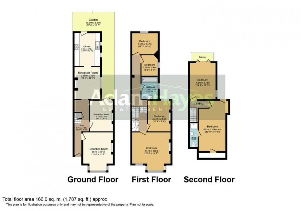 Floorplan for Nether Street, North Finchley, N12