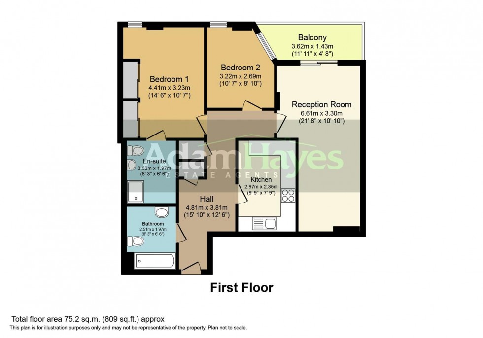 Floorplan for Lankaster Gardens, East Finchley, N2