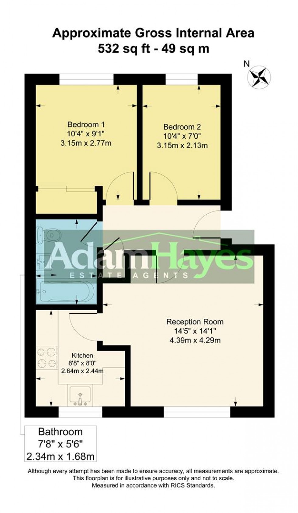 Floorplan for Simms Gardens, East Finchley, N2