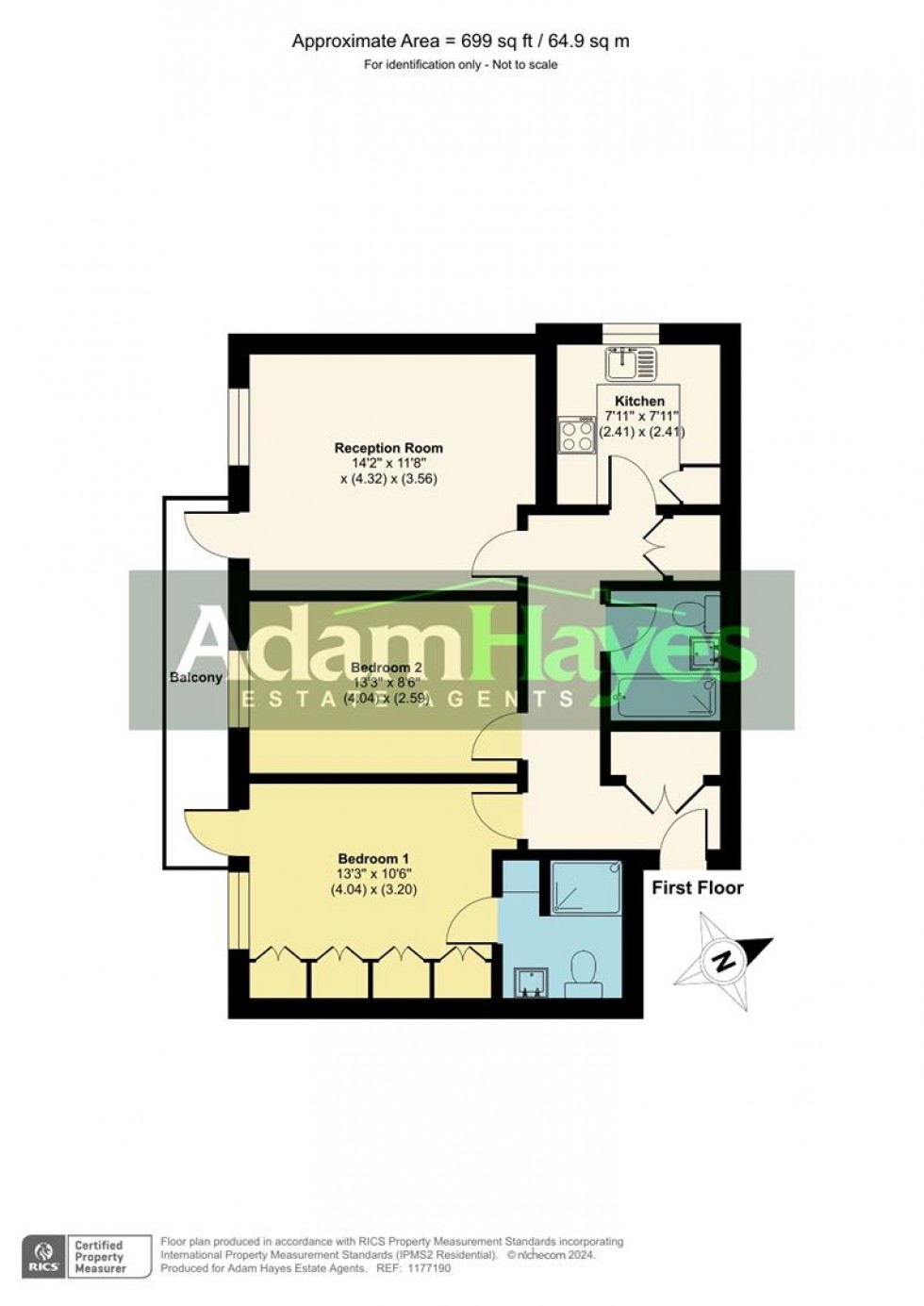 Floorplan for Woodside Lane, North Finchley, N12