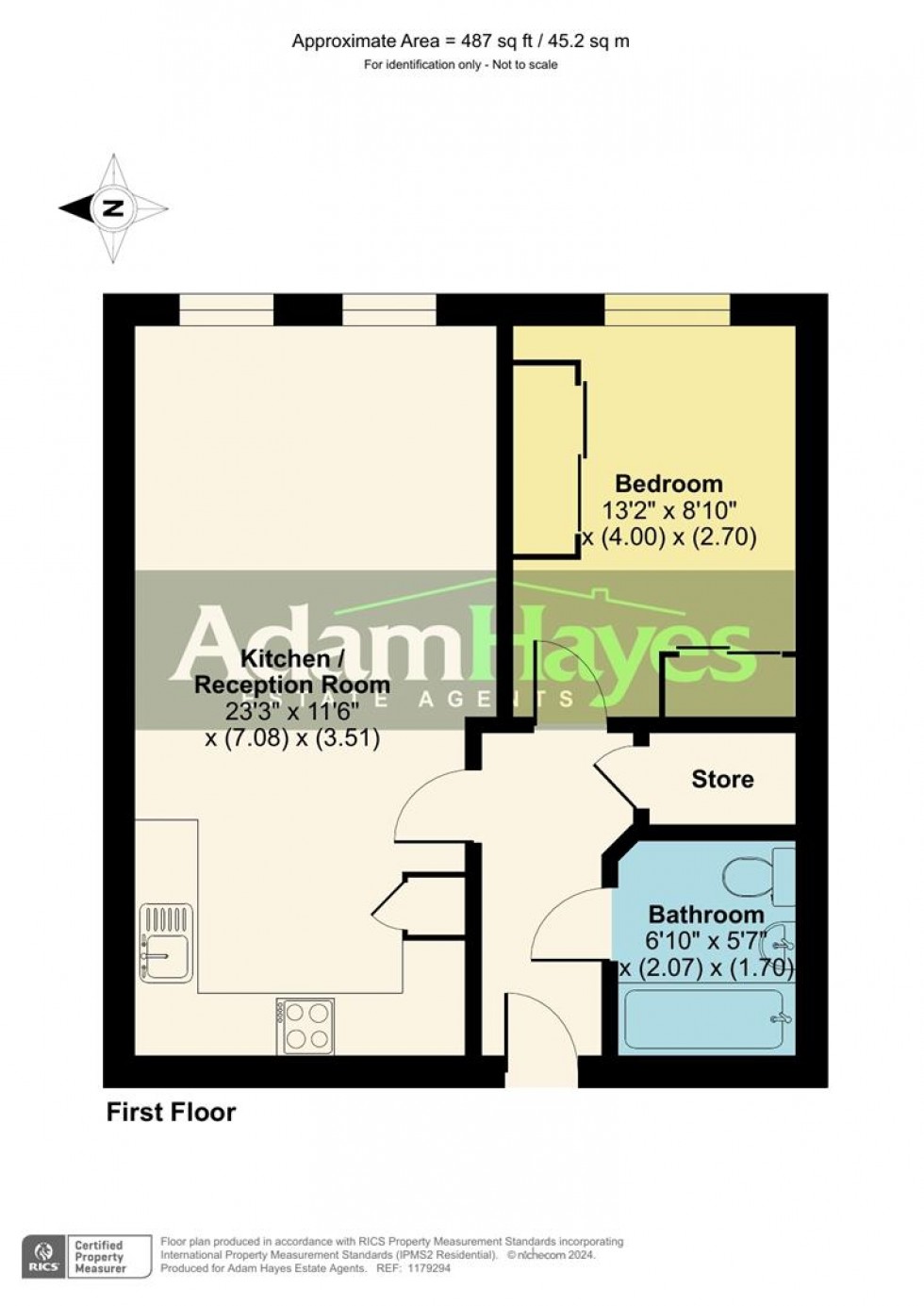 Floorplan for Alberon Gardens, Temple Fortune, NW11