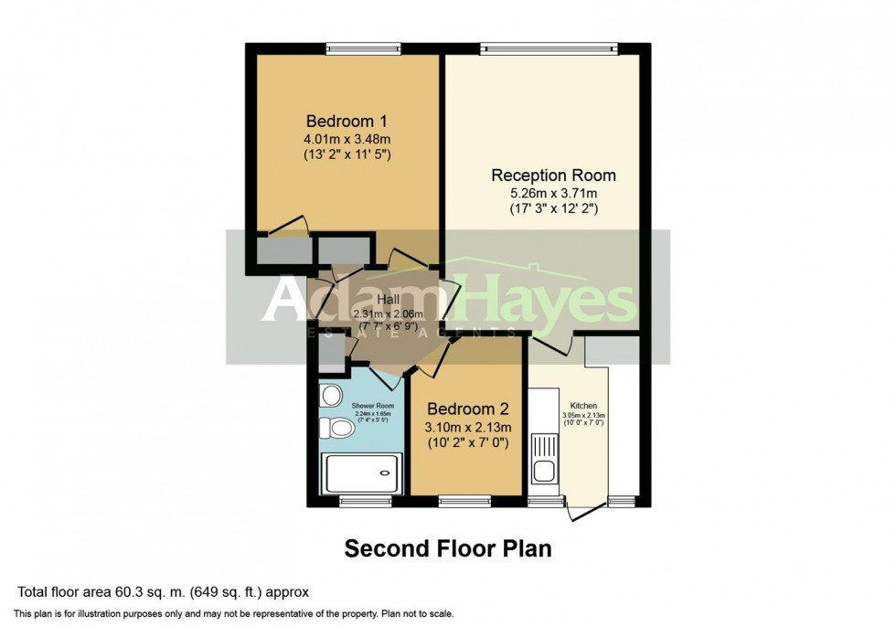 Floorplan for Woodside Grange Road, North Finchley, N12