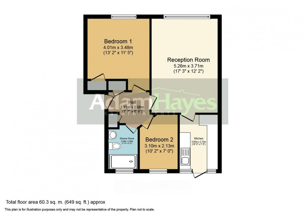 Floorplan for Woodside Grange Road, North Finchley, N12