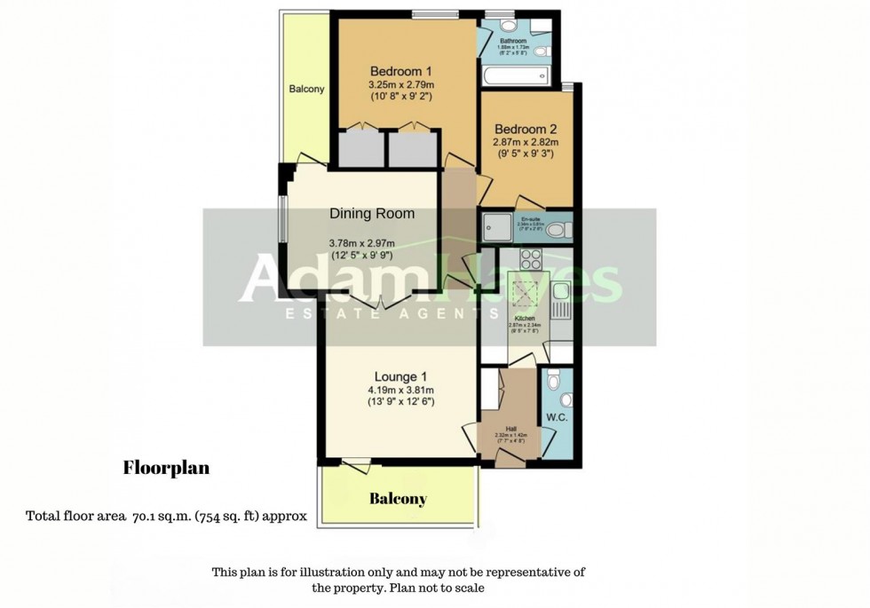 Floorplan for Salisbury Avenue, Finchley Central, N3