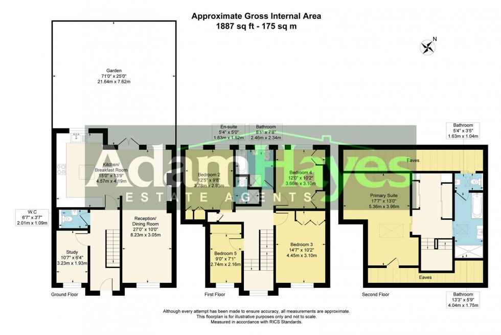 Floorplan for Holyoake Walk, Hampstead Garden Suburb, N2