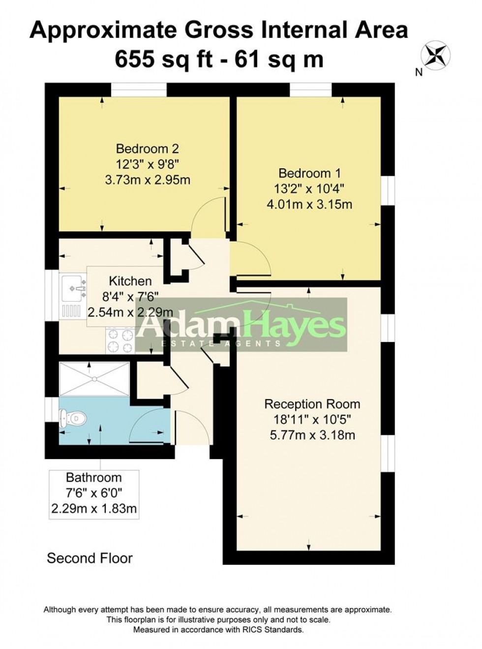 Floorplan for Sydney Road, Muswell Hill, N10