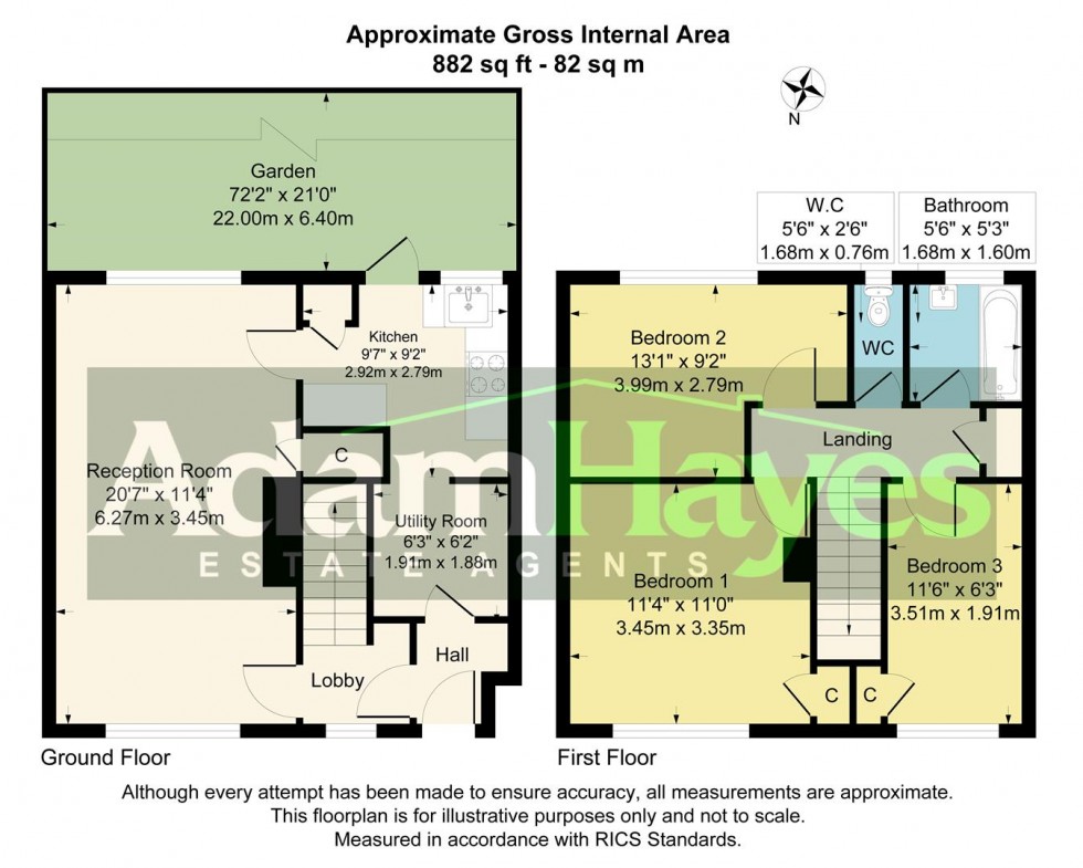 Floorplan for Elmshurst Crescent, East Finchley N2