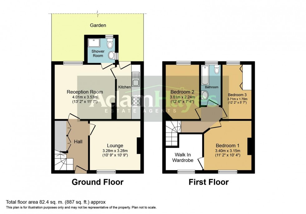 Floorplan for Grange Avenue, North Finchley, N12