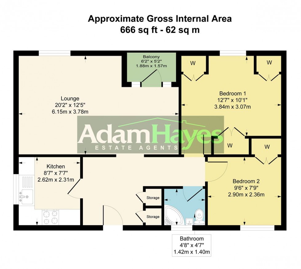 Floorplan for Moss Hall Grove, North Finchley, N12