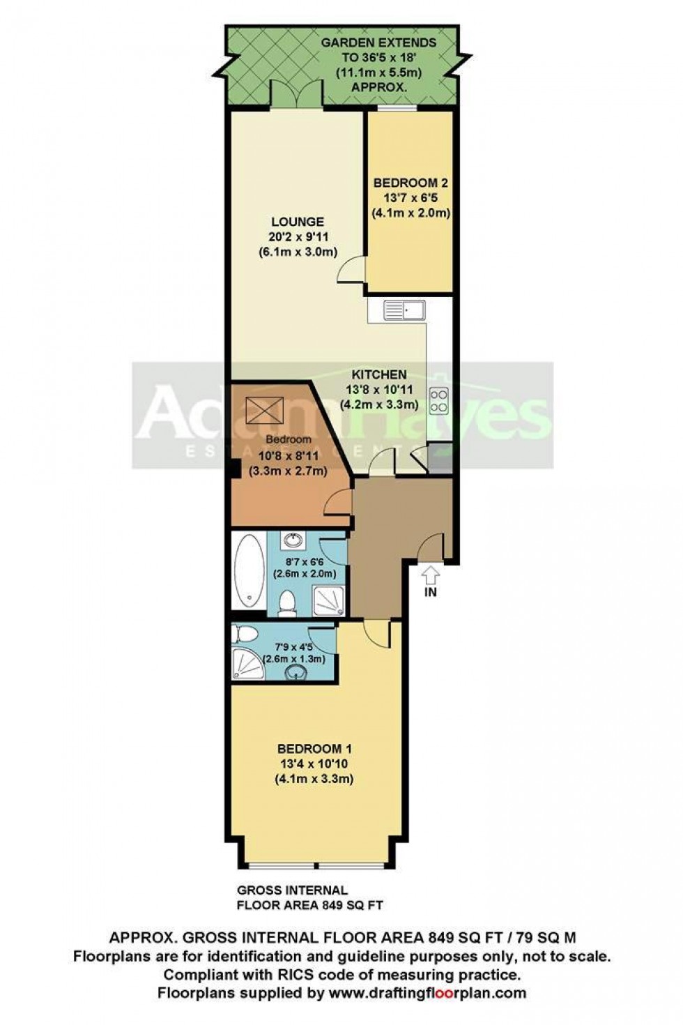 Floorplan for Windsor Road, Finchley Central, N3