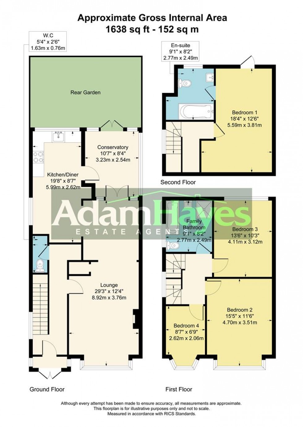 Floorplan for Sandringham Gardens, North Finchley, N12