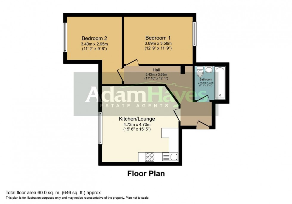 Floorplan for Cornwall Avenue, Finchley Central, N3