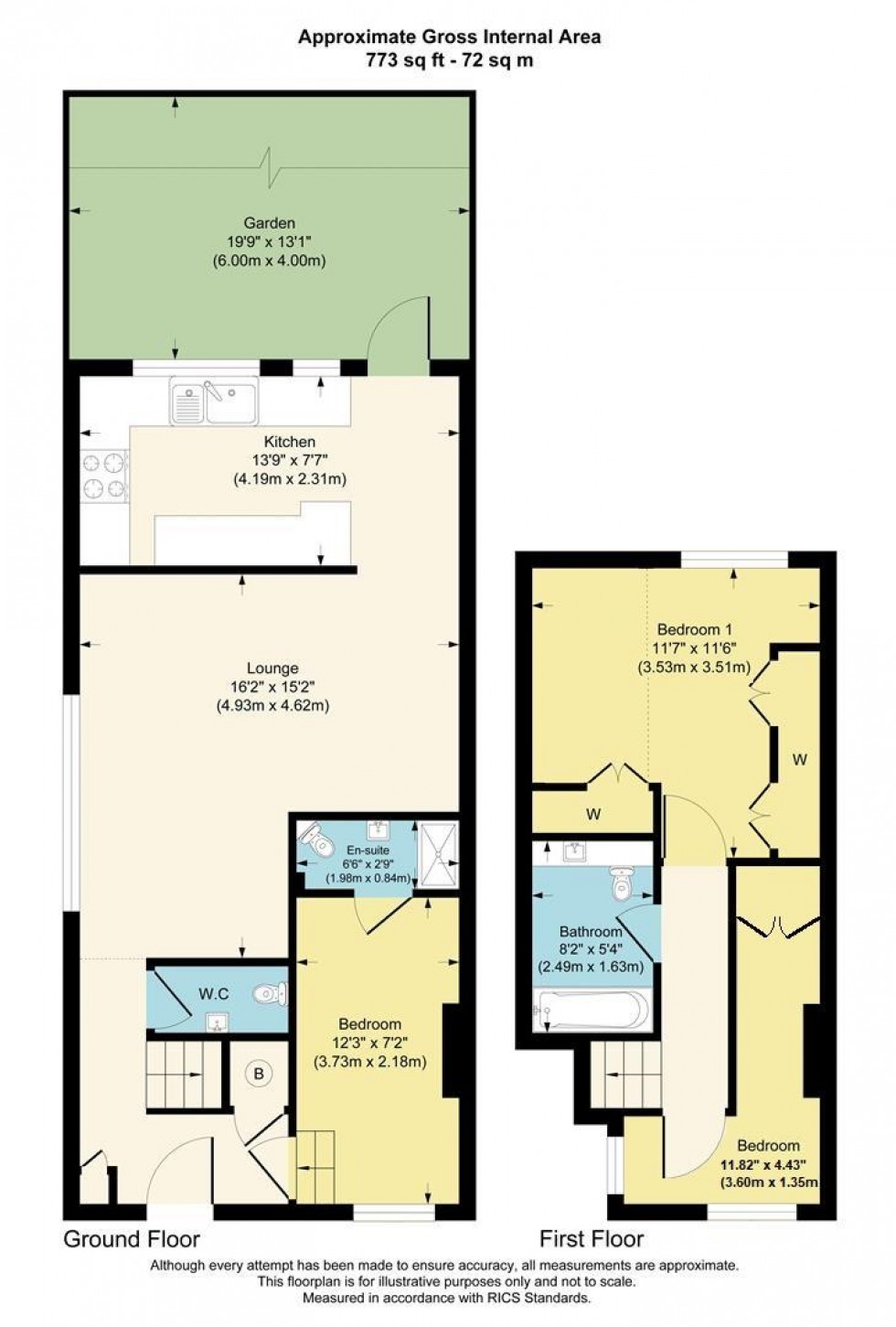 Floorplan for East End Road, East Finchley, N2