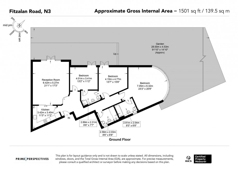 Floorplan for Fitzalan Road, Finchley Central, N3