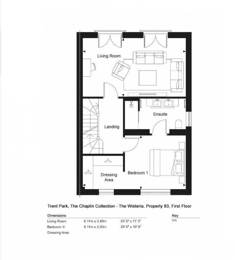 Floorplan for Trent Park, Barnet, EN4