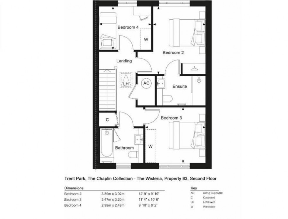 Floorplan for Trent Park, Barnet, EN4