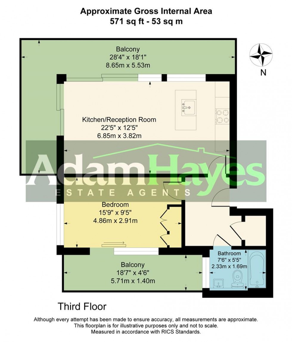 Floorplan for High Road, North Finchley, London