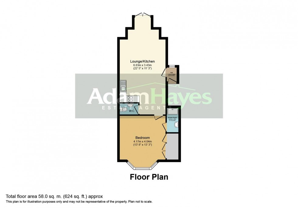 Floorplan for Churchfield Avenue, North Finchley, N12