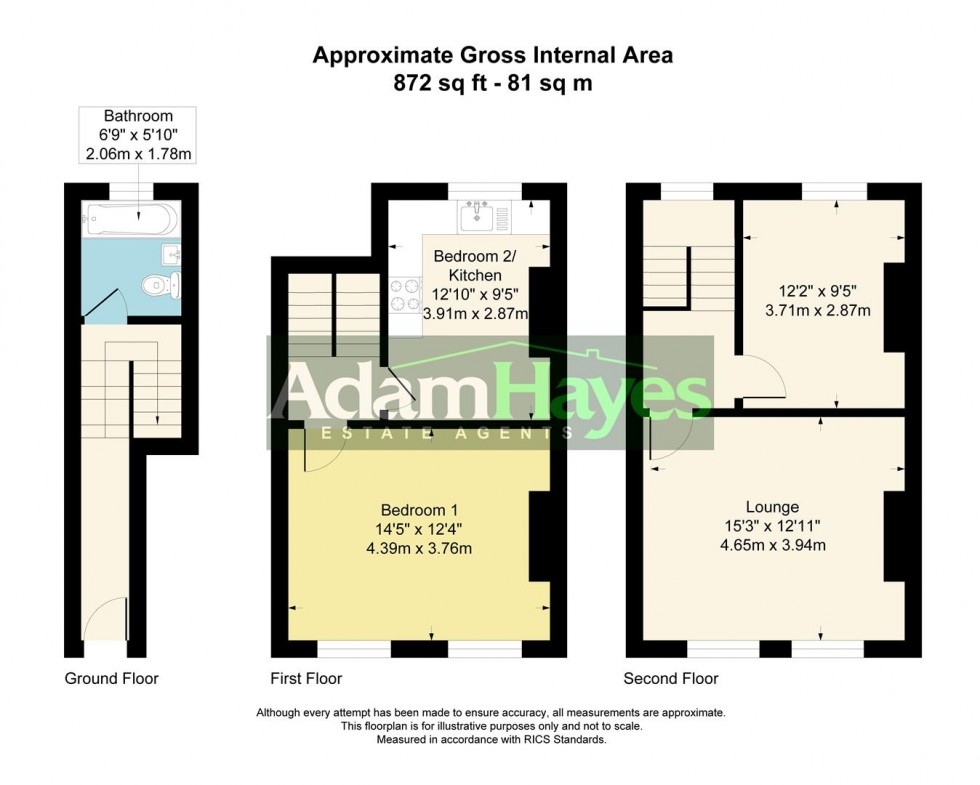 Floorplan for Lowfield Road, West Hampstead, NW6