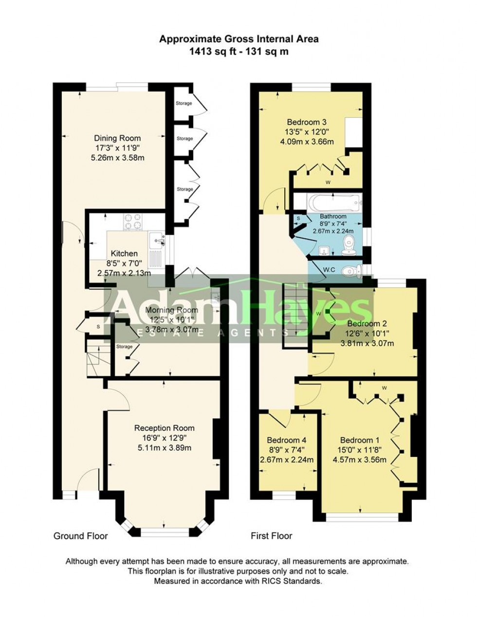 Floorplan for Nether Street, North Finchley, N12