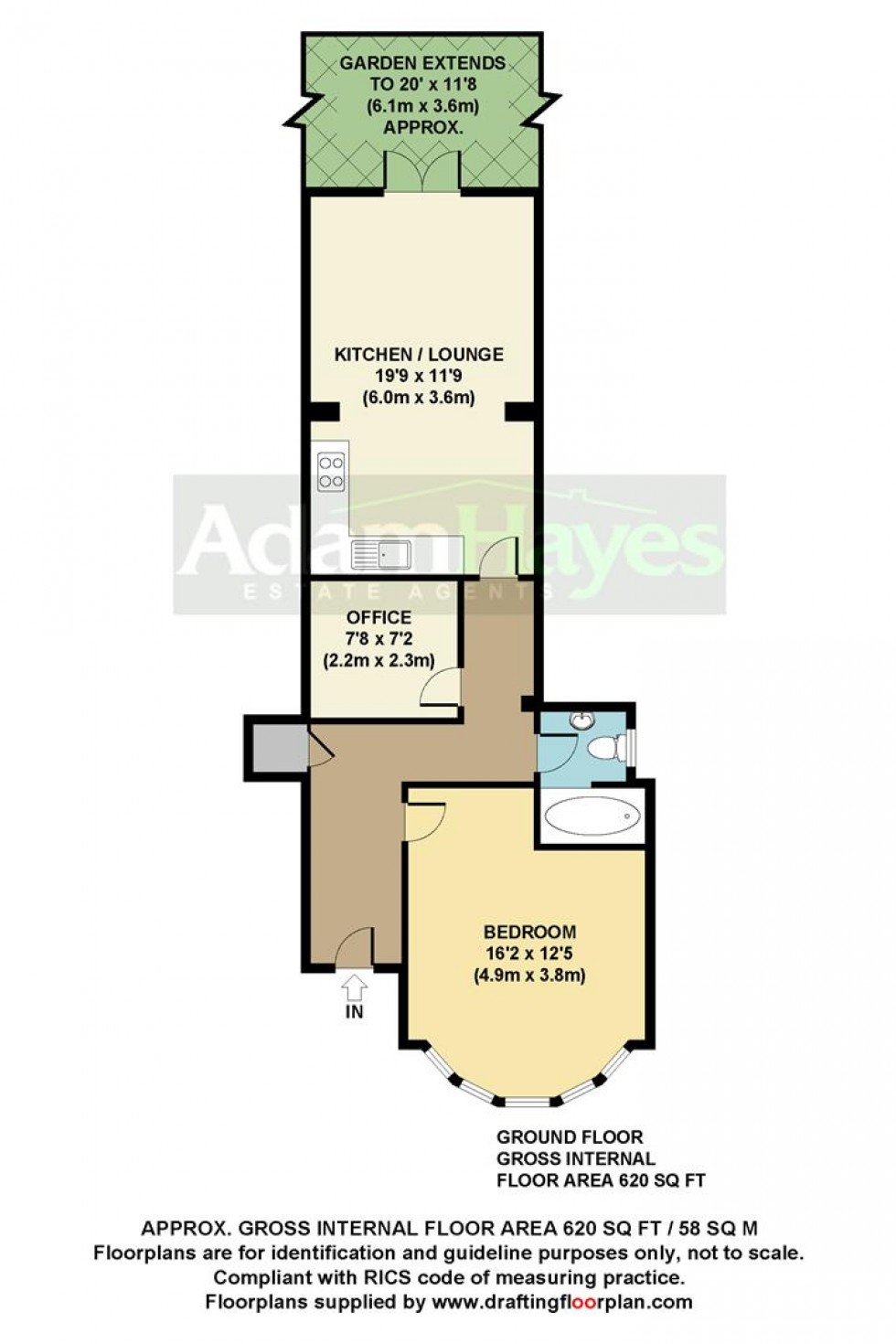 Floorplan for Cornwall Avenue, Finchley Central, N3