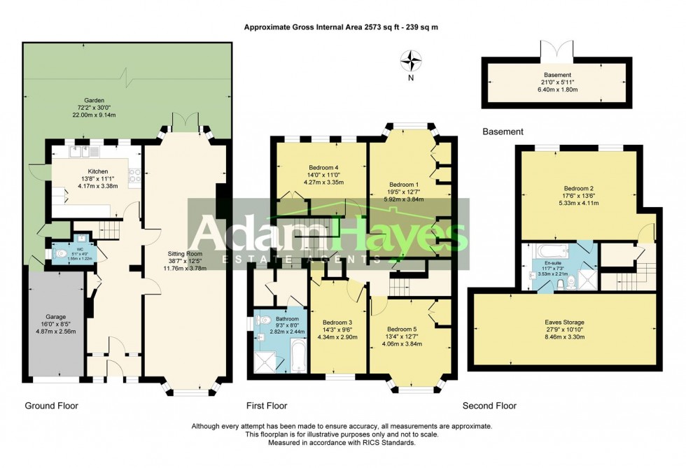 Floorplan for Arden Road, Finchley Central, N3