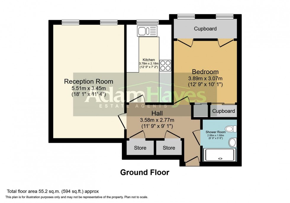 Floorplan for Sandringham Gardens, North Finchley,N12