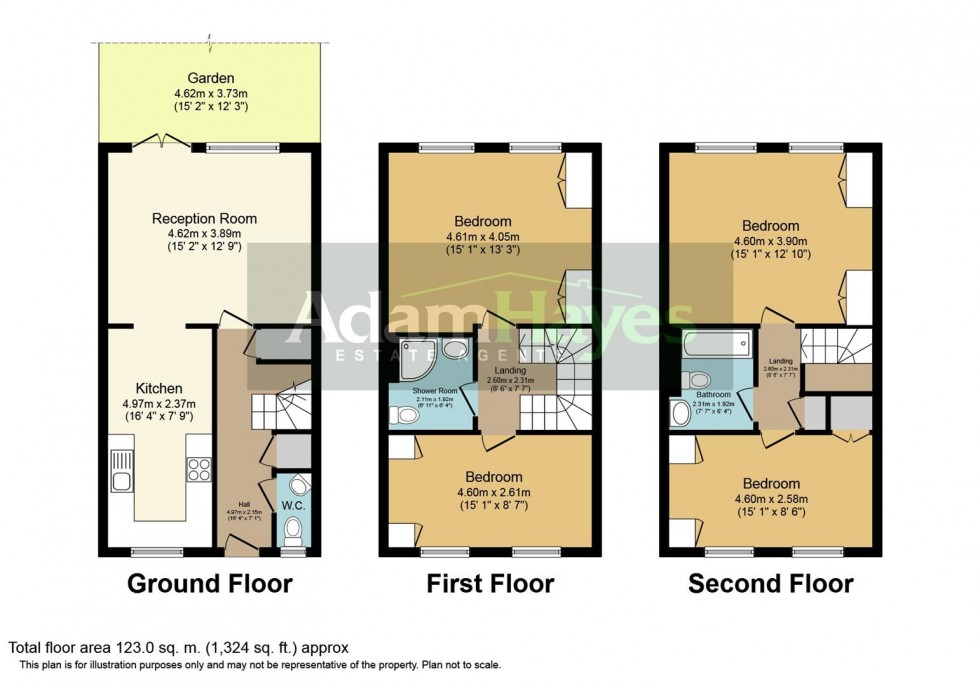 Floorplan for Oakview Gardens, East Finchley, N2