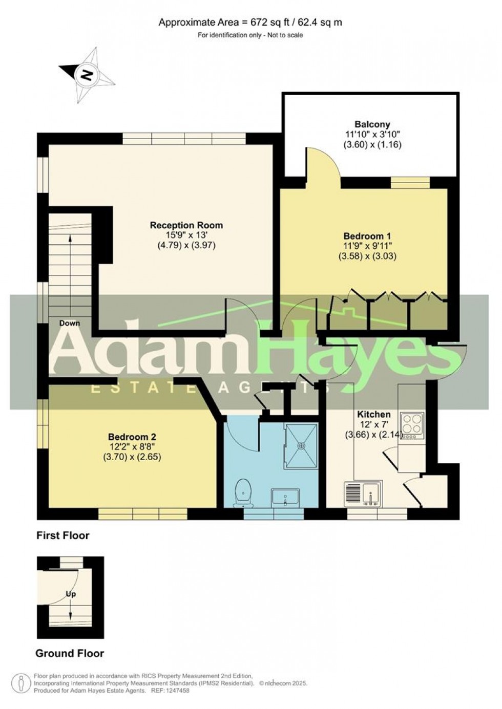 Floorplan for Nether Street, North Finchley, N12