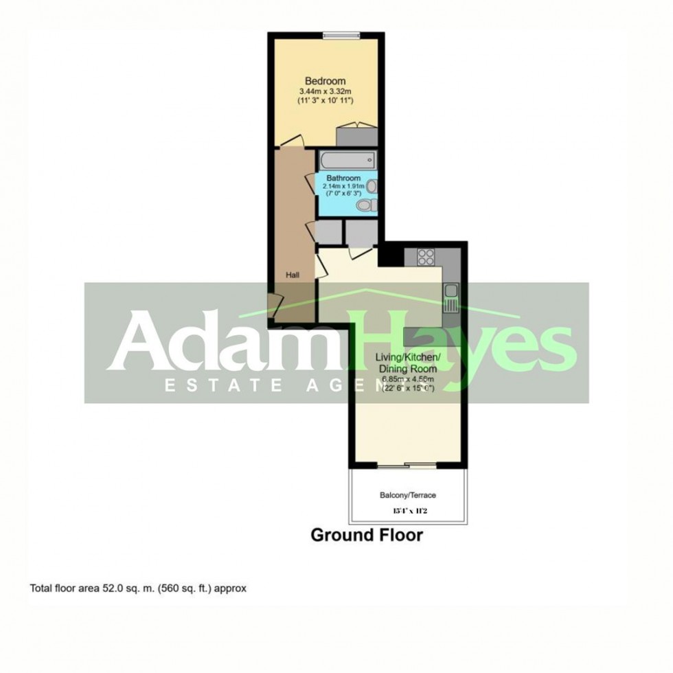 Floorplan for Lankaster Gardens, East Finchley, N2